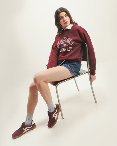 Sudadera Cerrada Roja