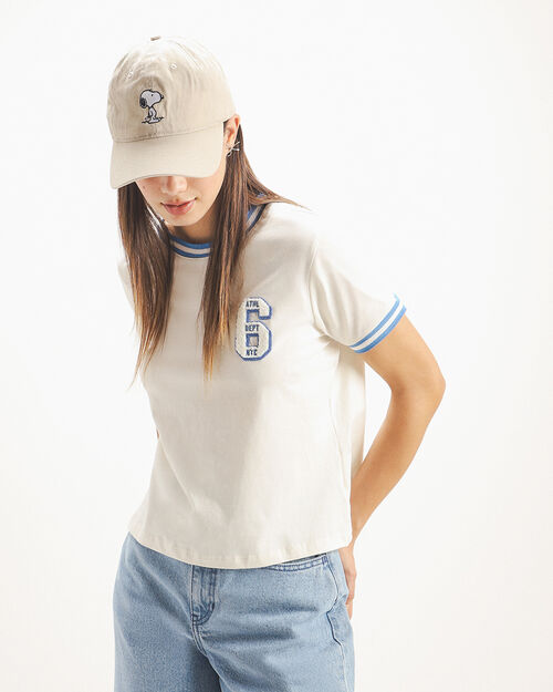 Playera Ringer Bordada