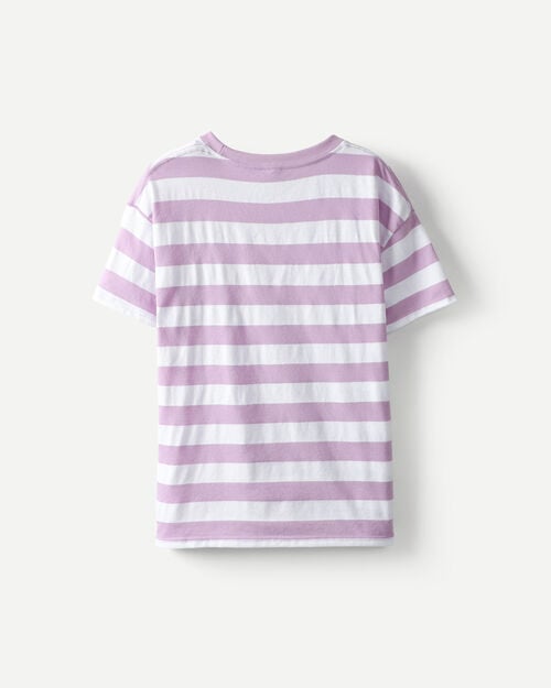 Playera Rayas Lila
