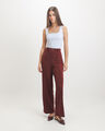 Pantal&oacute;n Caqui Hebilla,ROJO OBSCURO