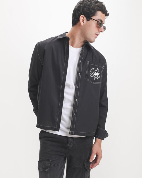 Camisa Negra Boxy