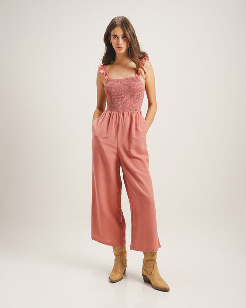 Jumpsuit Tirantes Rosa