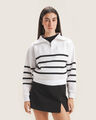Sudadera Rosa Cerrada,BLANCO