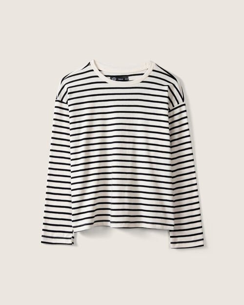 Playera Blanca Rayas