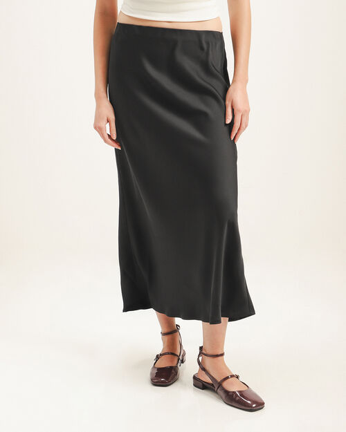 Falda Midi Negra