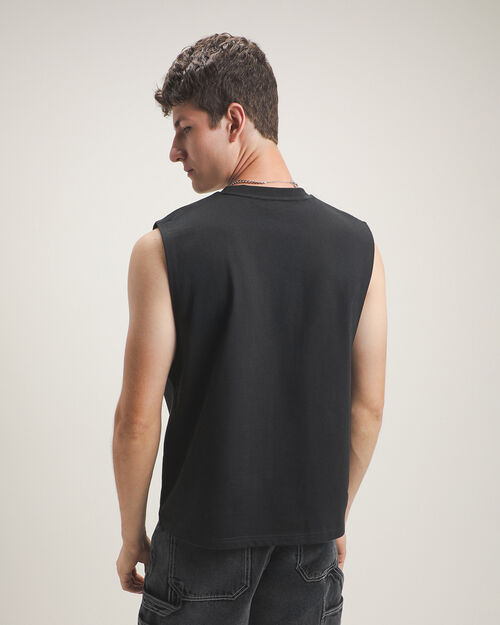 Playera Negra Sin Mangas