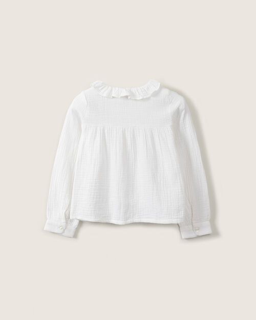 Blusa Blanca Con Botones