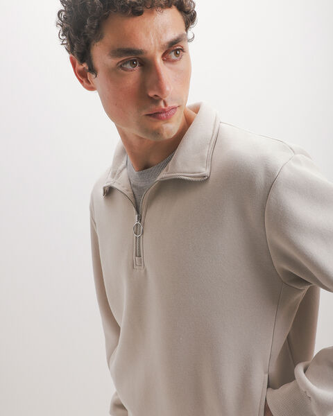 Sudadera Blanca Zipper