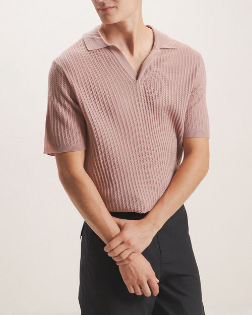 Polo Rosa De Punto
