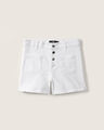 Short Blanco Botones,BLANCO