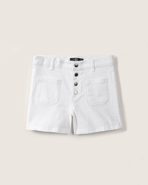 Short Blanco Botones