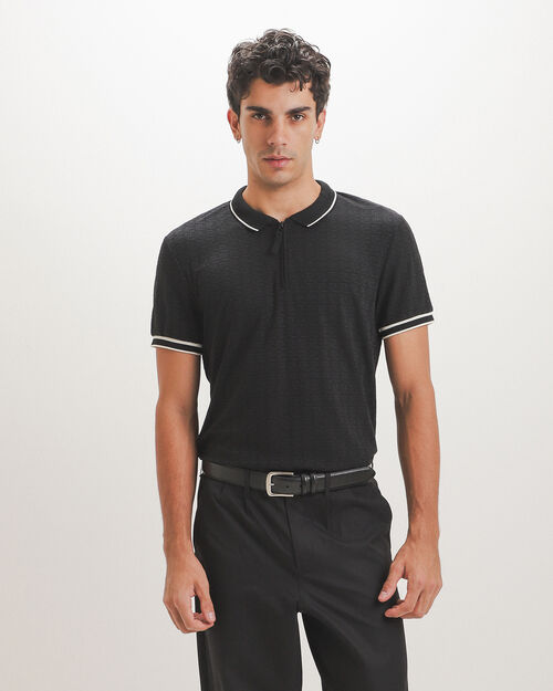 Polo Negra Regular