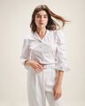 Camisa Blanca Manga Larga,BLANCO