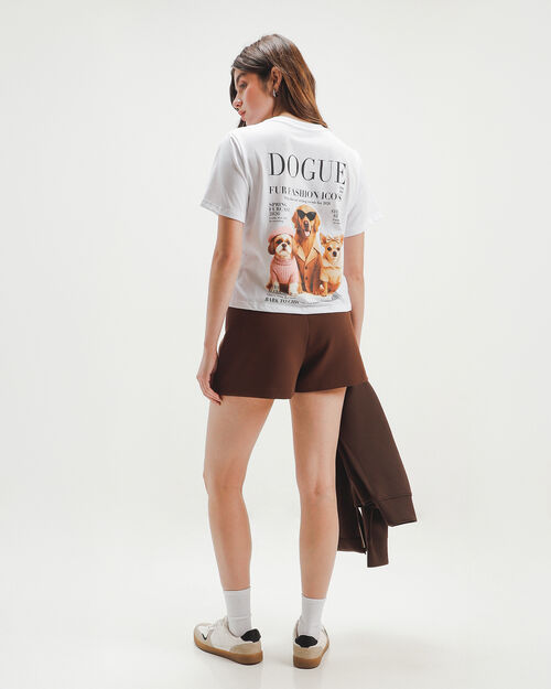 Playera Blanca Estampada