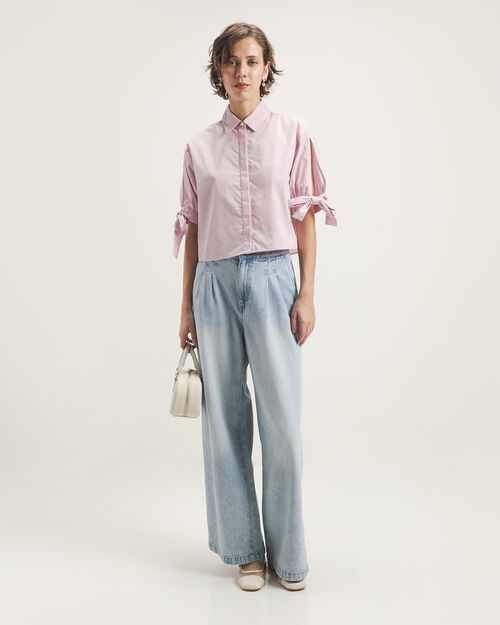 Jeans Fit Wide Leg Pinzas