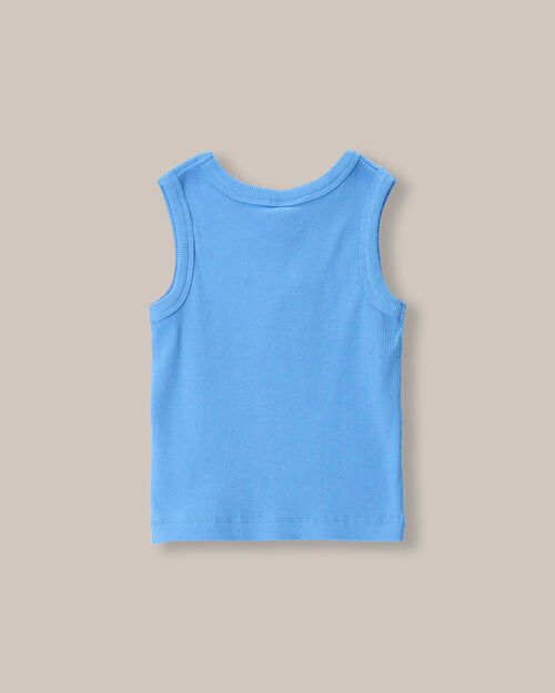 Tank Top Estampada Azul