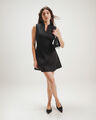 Vestido Corto Negro,NEGRO
