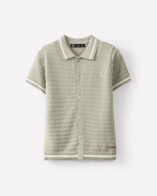 Camisa Verde De Punto
