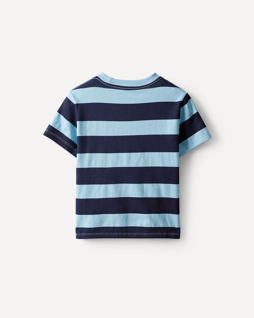 Playera Azul Rayas