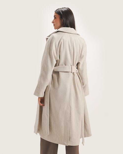 Abrigo Beige Largo, BEIGE Abrigo Beige Largo