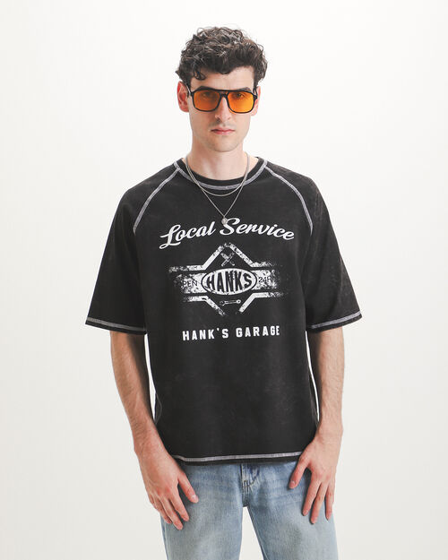 Playera Gris Estampada
