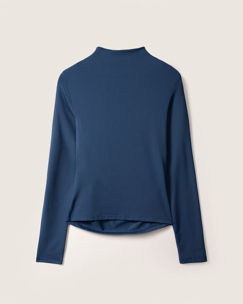 Top Azul Cuello Alto