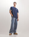 Jeans Baggy Carpintero Azul,AZUL ACERO