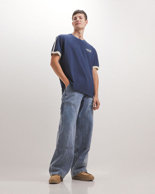 Jeans Baggy Carpintero Azul
