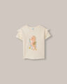 Playera Rosa Manga Volantes,CRUDO