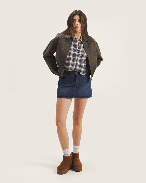 Falda Mini De Mezclilla