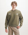 Sudadera Azul Relaxed,OLIVO MEDIO