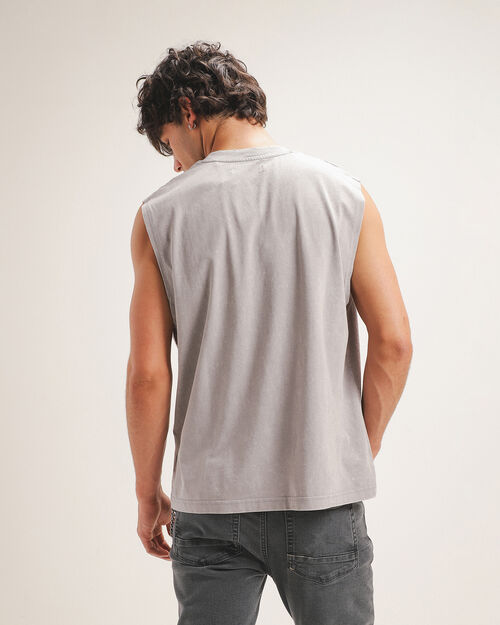Playera Gris Sin Mangas