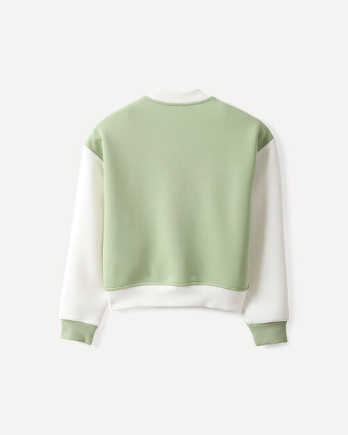 Sudadera Verde Botones