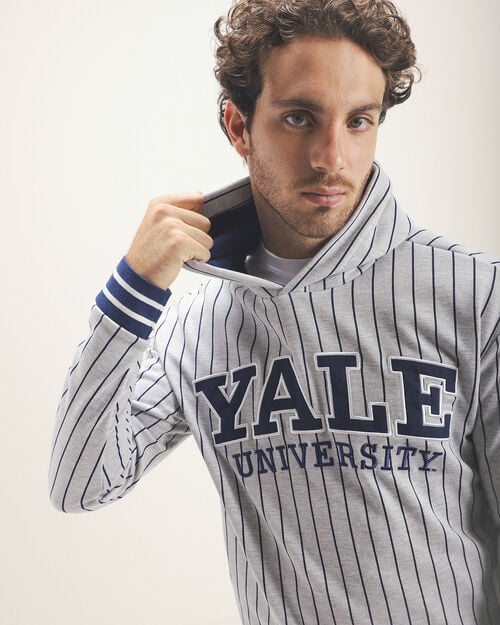 Sudadera Hoodie Yale, GRIS CLARO Sudadera Hoodie Yale