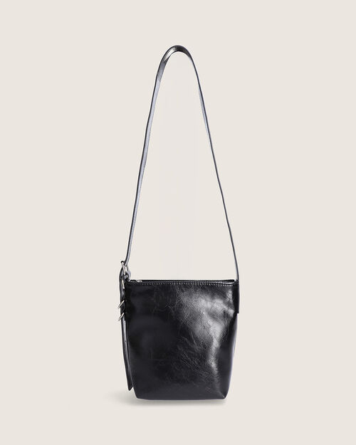 Bolso Negro Efecto Piel