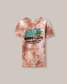 Playera Estampado Tie Dye,CARAMELO
