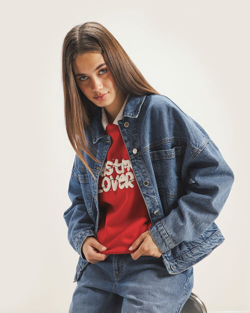 Chamarra Casual De Mezclilla