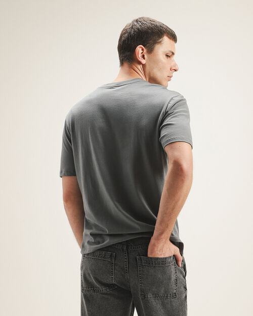 Playera Estampada Gris