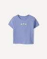 Playera Blanca Bordado,AZUL CIELO