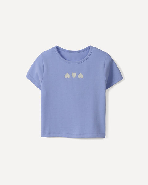 Playera Azul Bordado