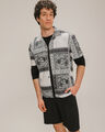 Camisa Con Diseño Negro,NEGRO P2