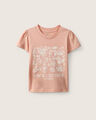 Playera Beige Flores,NARANJA PASTEL