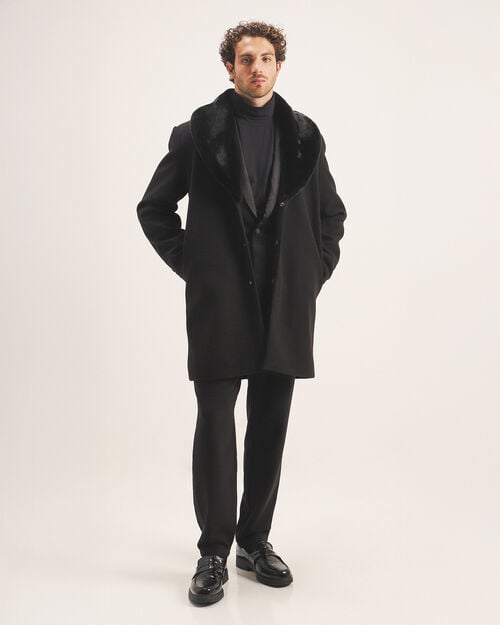 Abrigo Solapa Pelo Sintético