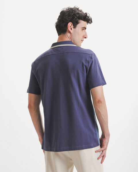 Camisa Azul Contraste