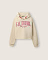 Sudadera Hoodie Estampada,CREMA