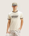 Playera Ringer Fit Slim,CREMA