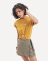 Playera Amarilla Estampada,AMARILLO MOSTAZA