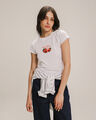 Playera Amarilla Estampada,BLANCO
