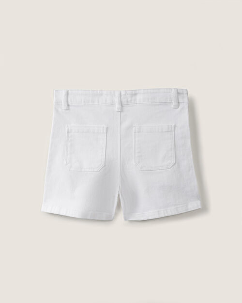 Short Blanco Botones