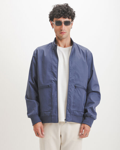 Chamarra Bomber Azul